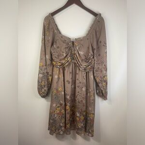 Maurice’s‎ floral v neck mini dress